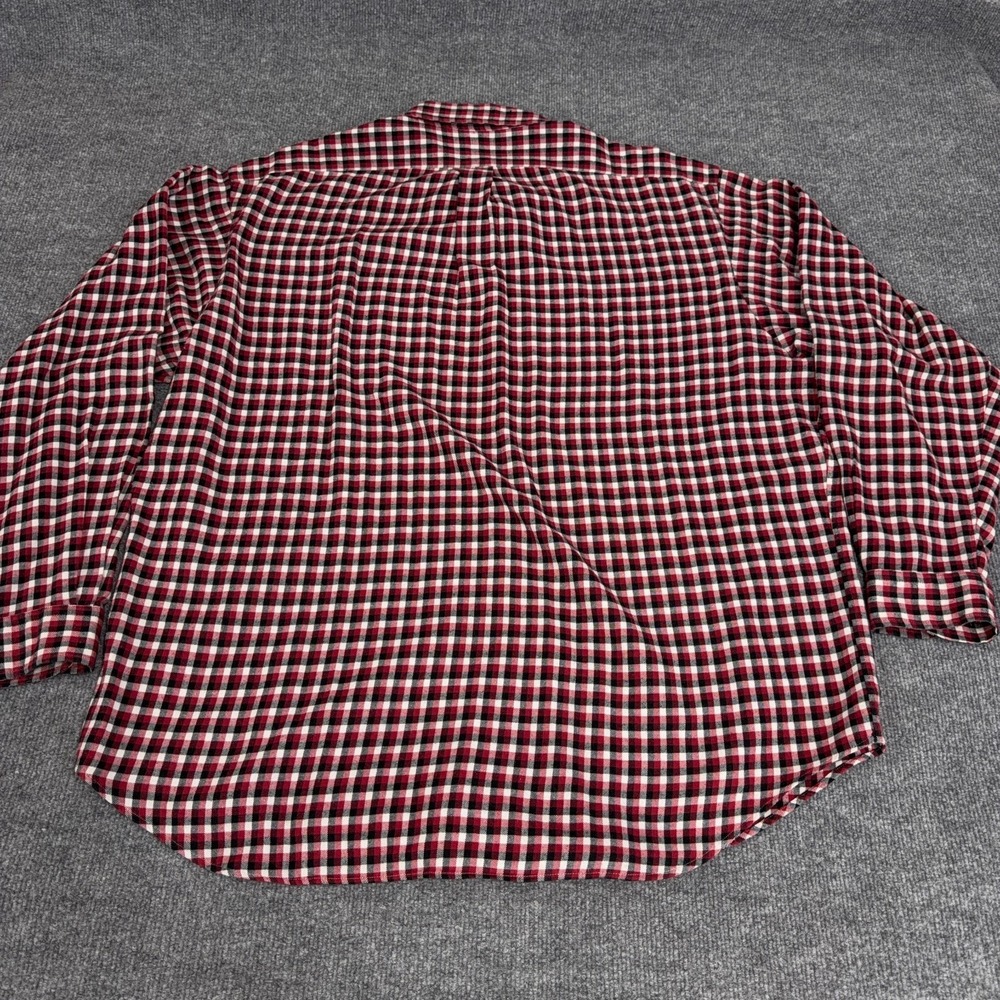 Vintage Polo Ralph Lauren Shirt Men XL Red Black Plaid Blake Oversized Flannel - Picture 8 of 9